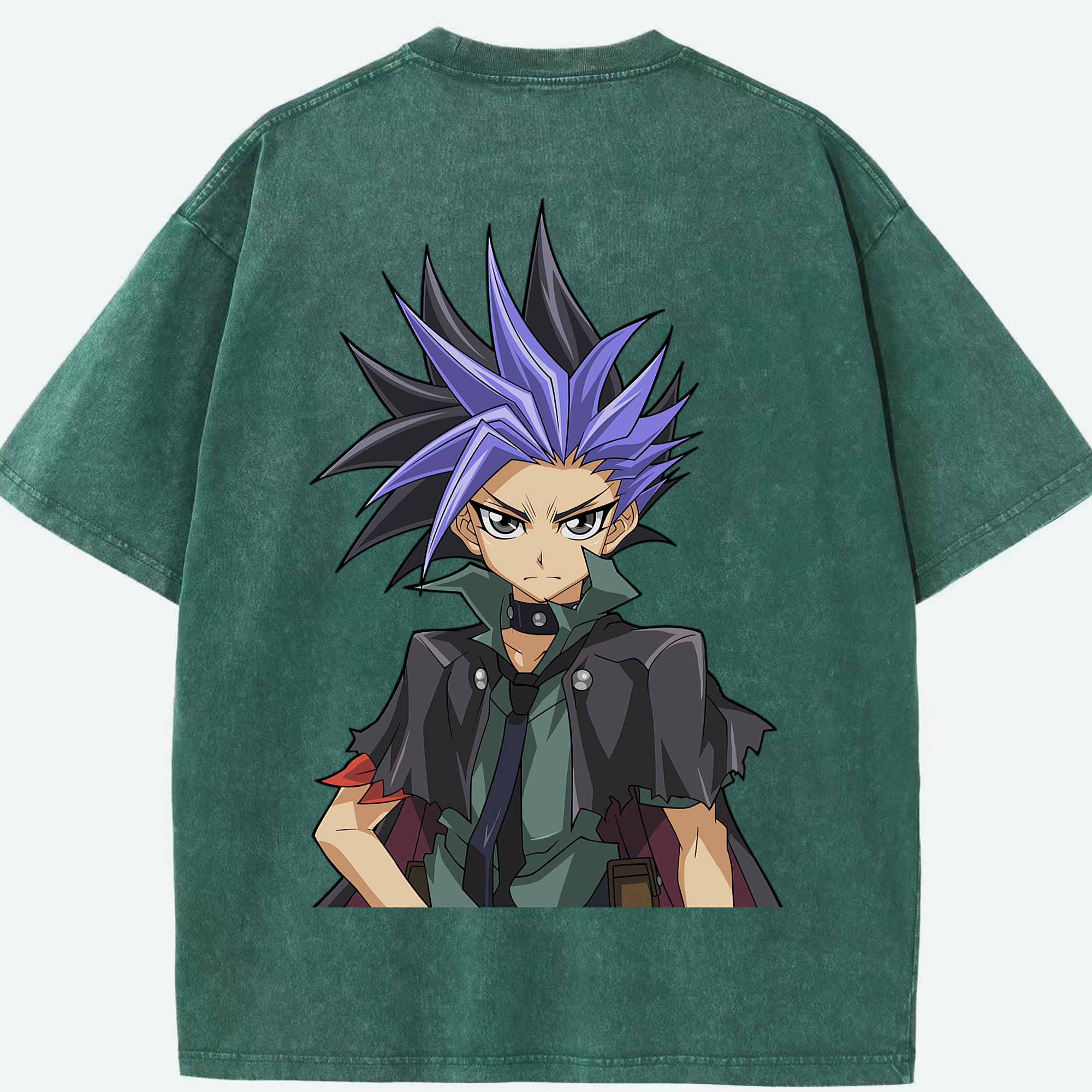 （画像用） 遊☆戯☆王 Yu-Gi-Oh! 綿100% ヴィンテージ風 半袖Tシャツ（背面プリント）